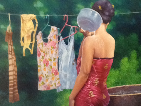 Bathing Beauty by the Well Bathing Beauty by the Well